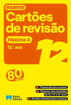 41288.10 - CARTÕES DE REVISÃO - HISTÓRIA A - 12º ANO