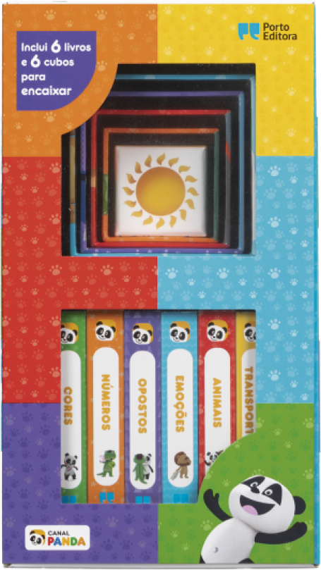 72397.10 - CANAL PANDA - CAIXA DO BEBE LIVROS E CUBOS