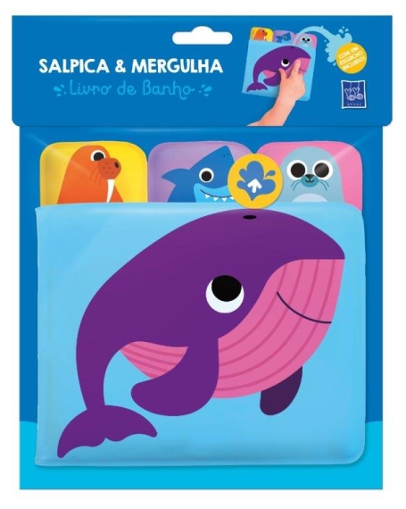 BALEIA - SALPICA E MERGULHA - livro de banho