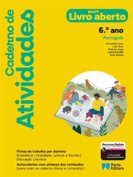 20024.02 - Caderno de Atividades - Novo Livro aberto - Português - 6.º Ano