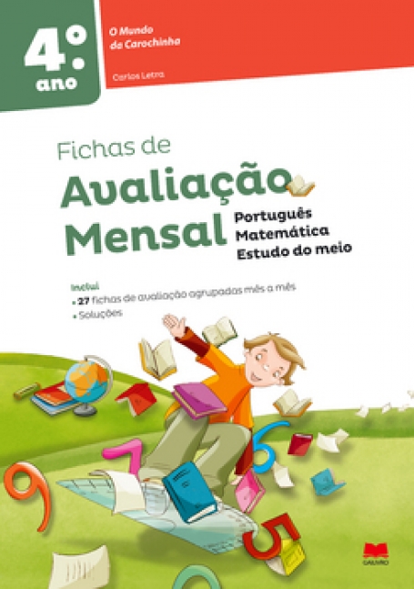 FICHAS DE AVALIACAO MENSAL 4 ANO - MUNDO DA CAROCHINHA