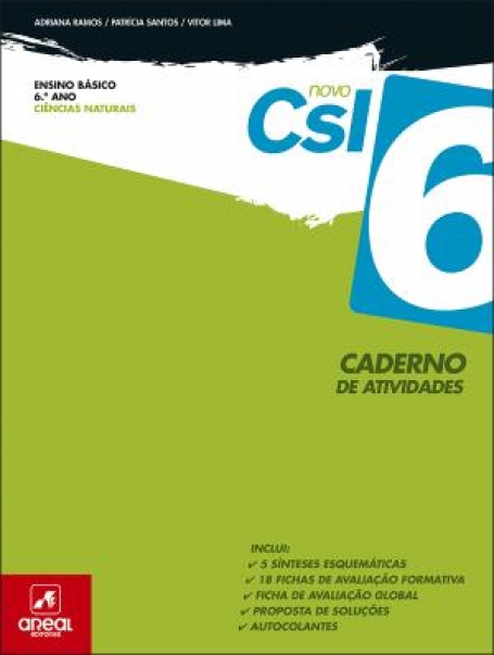 01796 - Novo CSI 6 - Ciências Naturais - 6.º Ano - Caderno de Atividades