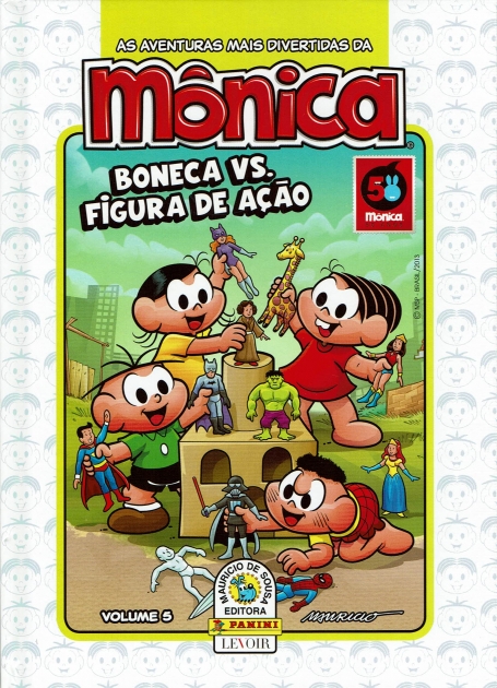 COLECAO MONICA - VOLUME 5 BONECA VS FIGURA DE ACAO / VOLUME 3 COM QUEM SERA QUE A MONICA VAI CASAR?