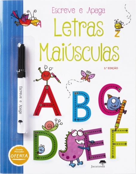 ESCREVE E APAGA LETRAS MAIUSCULAS - MARCADOR DE OFERTA