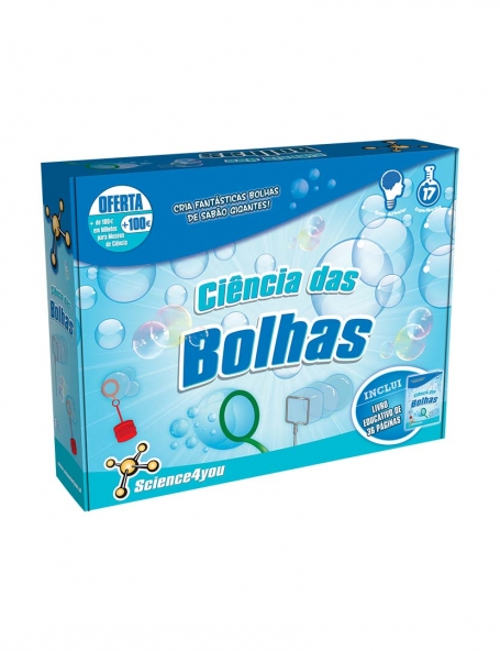 CIENCIA DAS BOLHAS - CRIE FANTASTICAS BOLHAS DE SABAO GIGANTE! livro educativo de 36 paginas