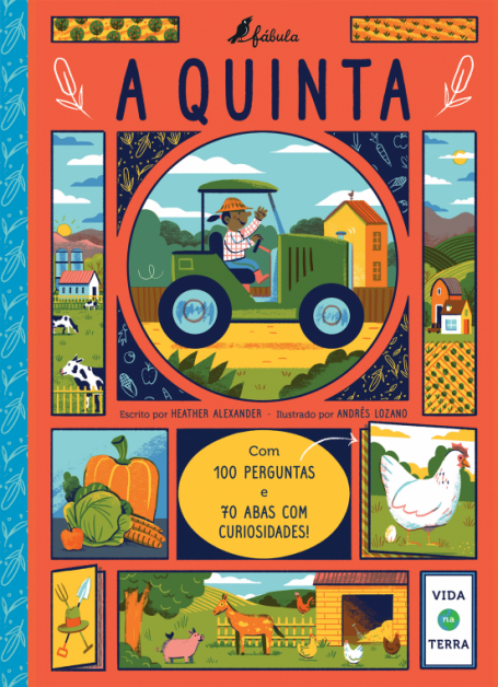 VIDA NA TERRA - A QUINTA - com 100 perguntas e 70 abas com curiosidade