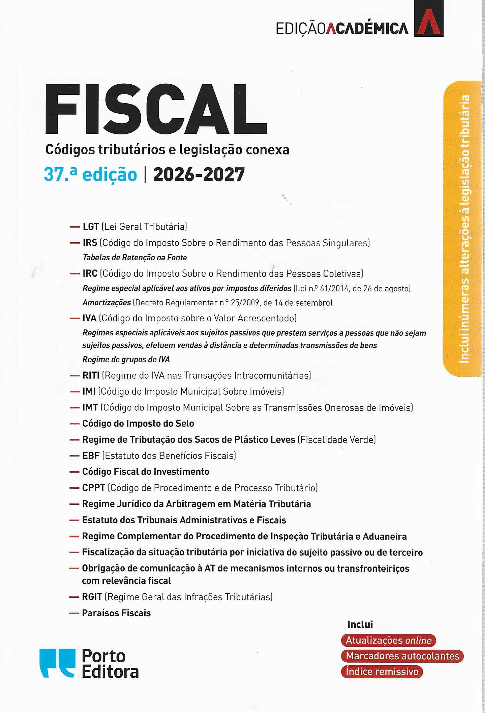 06764.42 - FISCAL - EDIÇÃO ACADÉMICA 37.ª EDIÇÃO