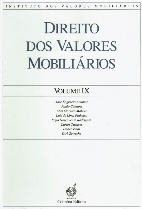 DIREITO DOS VALORES MOBILIARIOS VOL. IX
