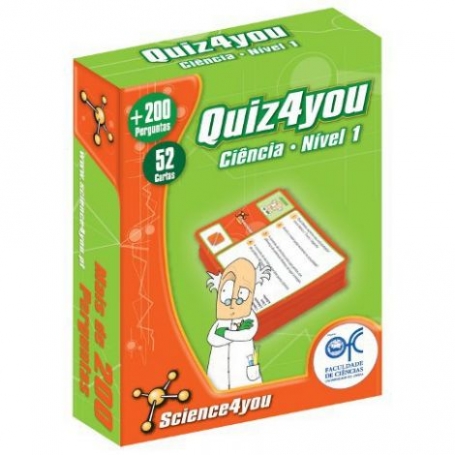 QUIZ4YOU - CIENCIA - NIVEL 1 - 52 cartas com mais de 200 perguntas