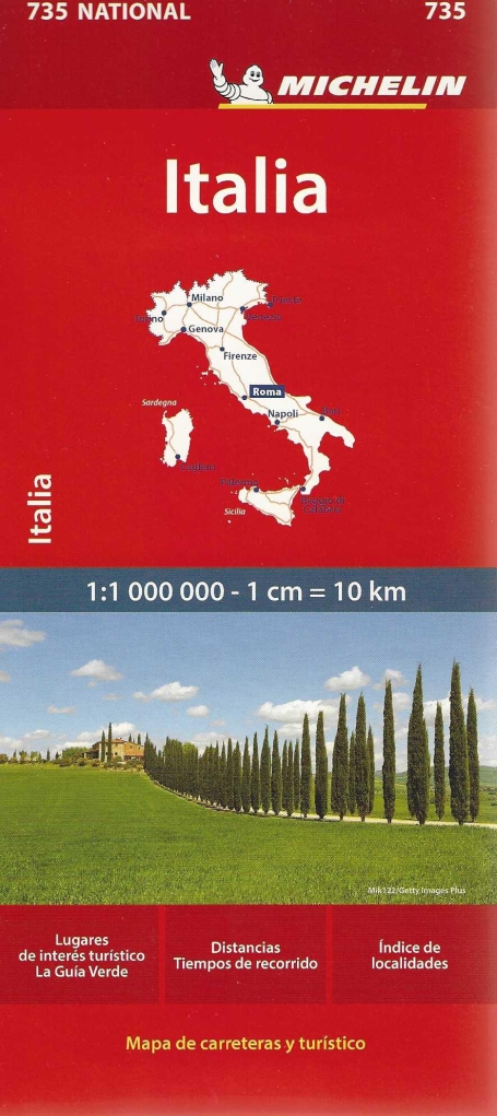 MAPA MICHELIN NATIONAL ITÁLIA 735