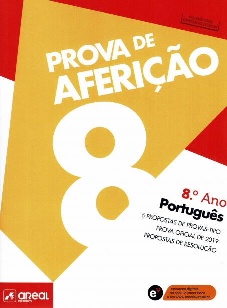 01782.30 - PROVA DE AFERIÇAO 8 - PORTUGUES 6 propostas de prova-tipo , prova oficial de 2019, propostas de resoluçao