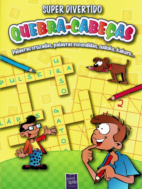 SUPER DIVERTIDO QUEBRA-CABECAS AMARELO - PALAVRAS CRUZADAS PALAVRAS ESCONDIDAS SUDOKU KAKURO