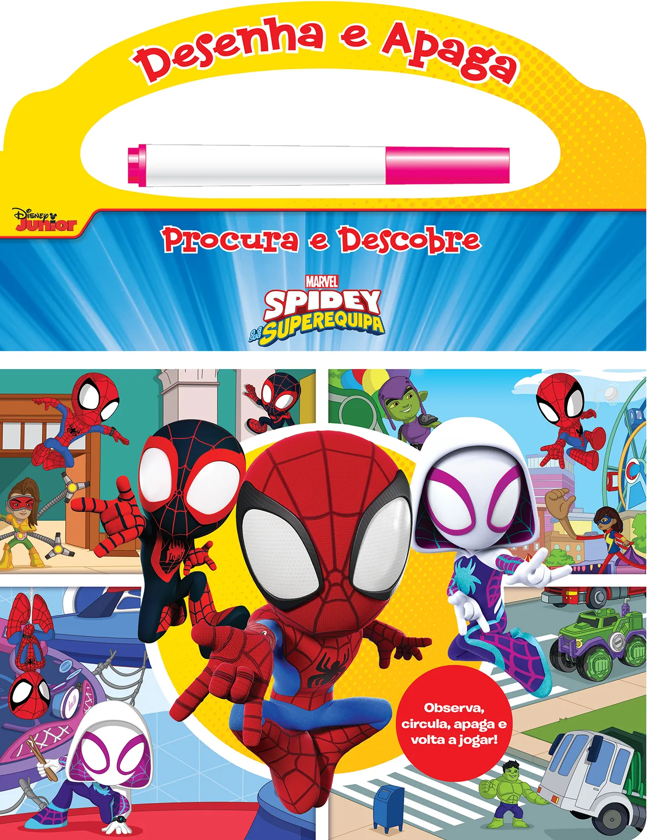 SPIDEY E A SUPEREQUIPA - DESENHA E APAGA, PROCURA E DESCOBRE