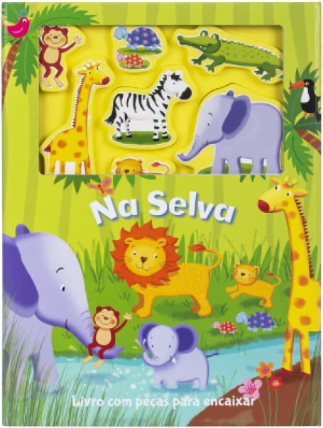 71010.10 - NA SELVA - LIVRO COM PECAS PARA ENCAIXAR