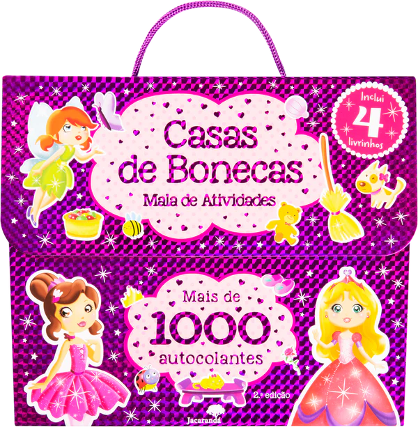 CASA DE BONECAS - MALA DE ATIVIDADES MAIS DE 1000 AUTOCOLANTES