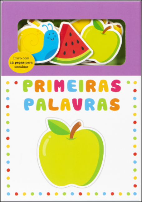 71386.11 - PRIMEIRAS PALAVRAS - livro com 12 peças para encaixar