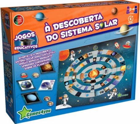 DESCOBERTA DO SISTEMA SOLAR - JOGOS EDUCATIVOS - diverte-te a descobrir o sistema solar numa fantastica missao espacial enquanto aprendes curiosidades sobre os planetas