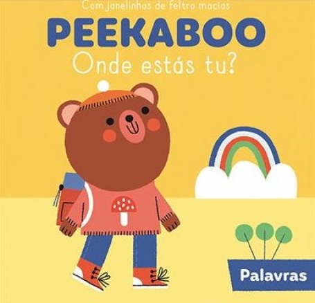 PEEKABOO, ONDE ESTÁS TU? PALAVRAS - com janelinhas de feltro macias
