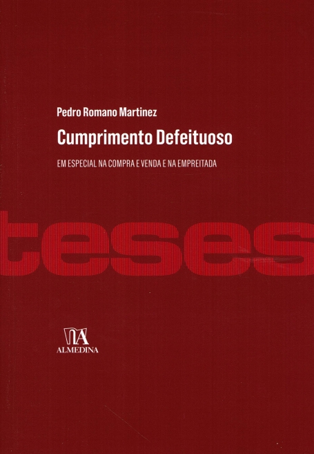 CUMPRIMENTO DEFEITUOSO - em especial na compra e venda e na empreitada