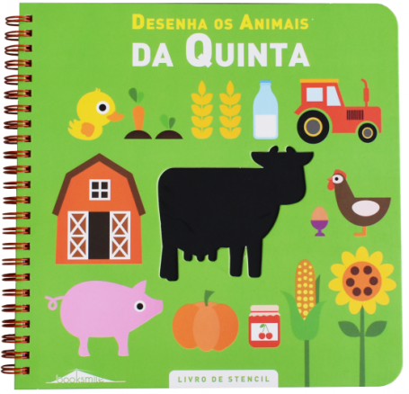 DESENHA OS ANIMAIS DA QUINTA - livro de stencil