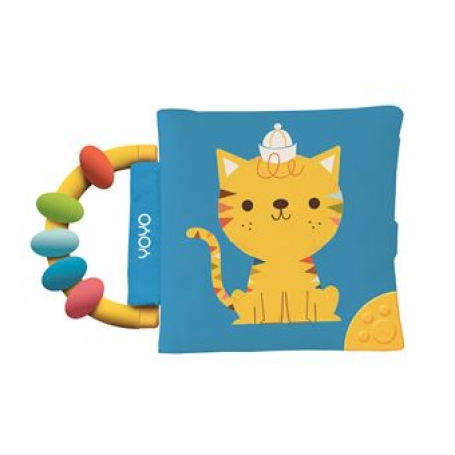 GATO - LIVRO DE PANO COM CHOCALHO