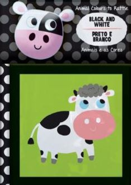 ANIMAIS E AS CORES PRETO E BRANCO - LIVRO DE PANO