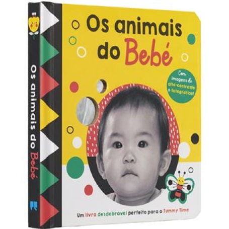 72773.10 - OS ANIMAIS DO BEBÉ - Com imagens de alto-contraste e fotografias, um livro desdobrável perfeito para o Tummy Time