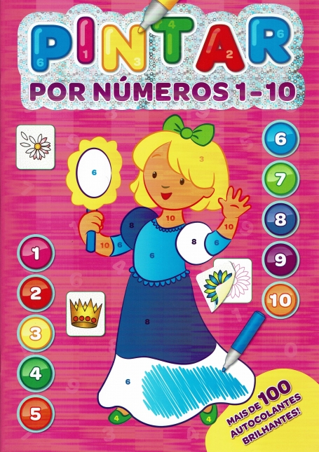 PINTAR POR NUMEROS 1-10 - ROSA