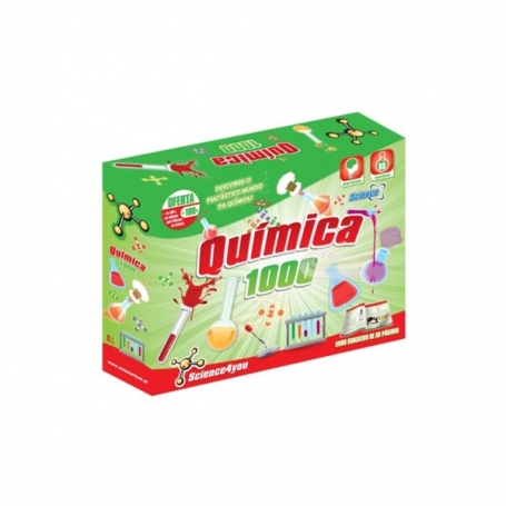 MINI CIENTISTAS : QUIMICA 1000 descobre divertidas reaçoes quimicas e aprende verdadeiros truques de amg cientifica!inclui livro educativo de 36 paginas