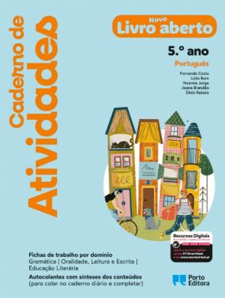 20019 - Cad de Ativ - Novo Livro aberto - Português - 5.º Ano