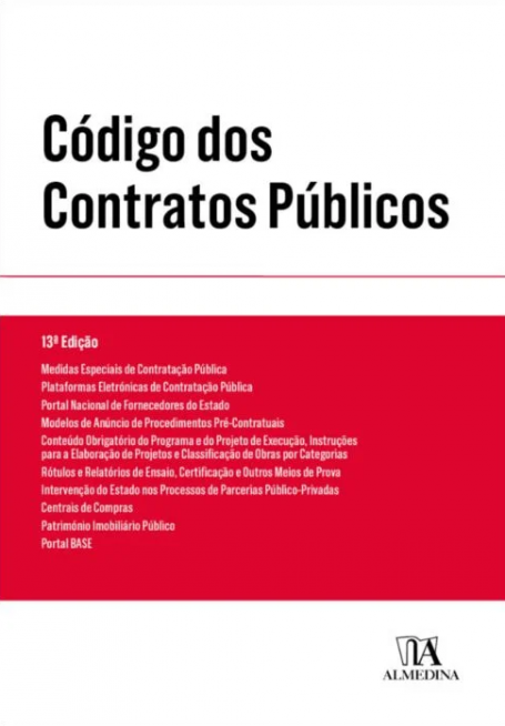 CÓDIGO DOS CONTRATOS PÚBLICOS - 13ª Edição
