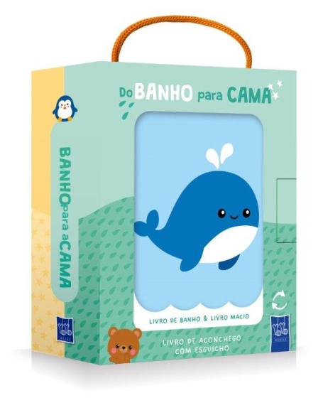 DO BANHO PARA A CAMA LIVRO DE BANHO E LIVRO MACIO Baleia Urso