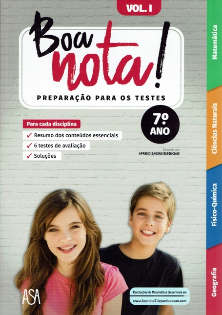 BOA NOTA! PREPARAÇÃO PARA OS TESTES 7º ANO VOL. I