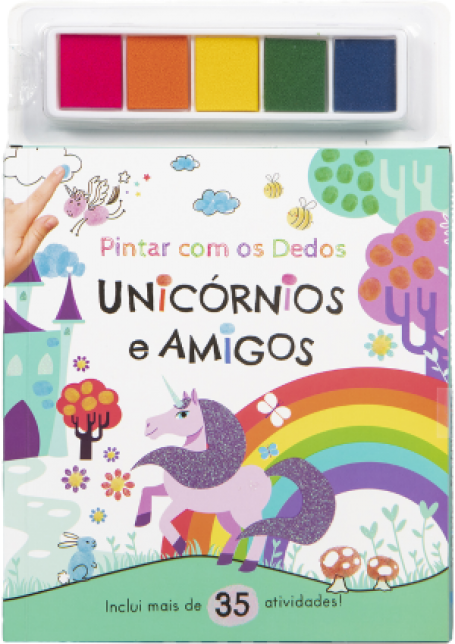 72936.10 - UNICORNIOS E AMIGOS pintar com os dedos