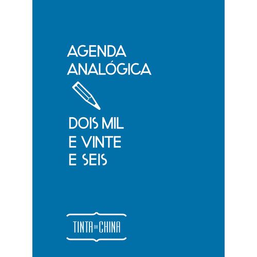 AGENDA ANALOGICA 2026 (AZUL)
