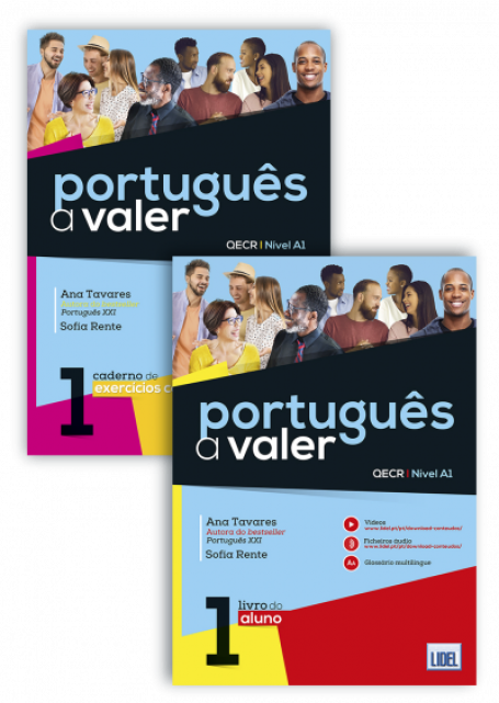 PORTUGUÊS A VALER 1 - NÍVEL A1 - PACK LIVRO DO ALUNO + CADERNO DE EXERCÍCIOS COM TESTES