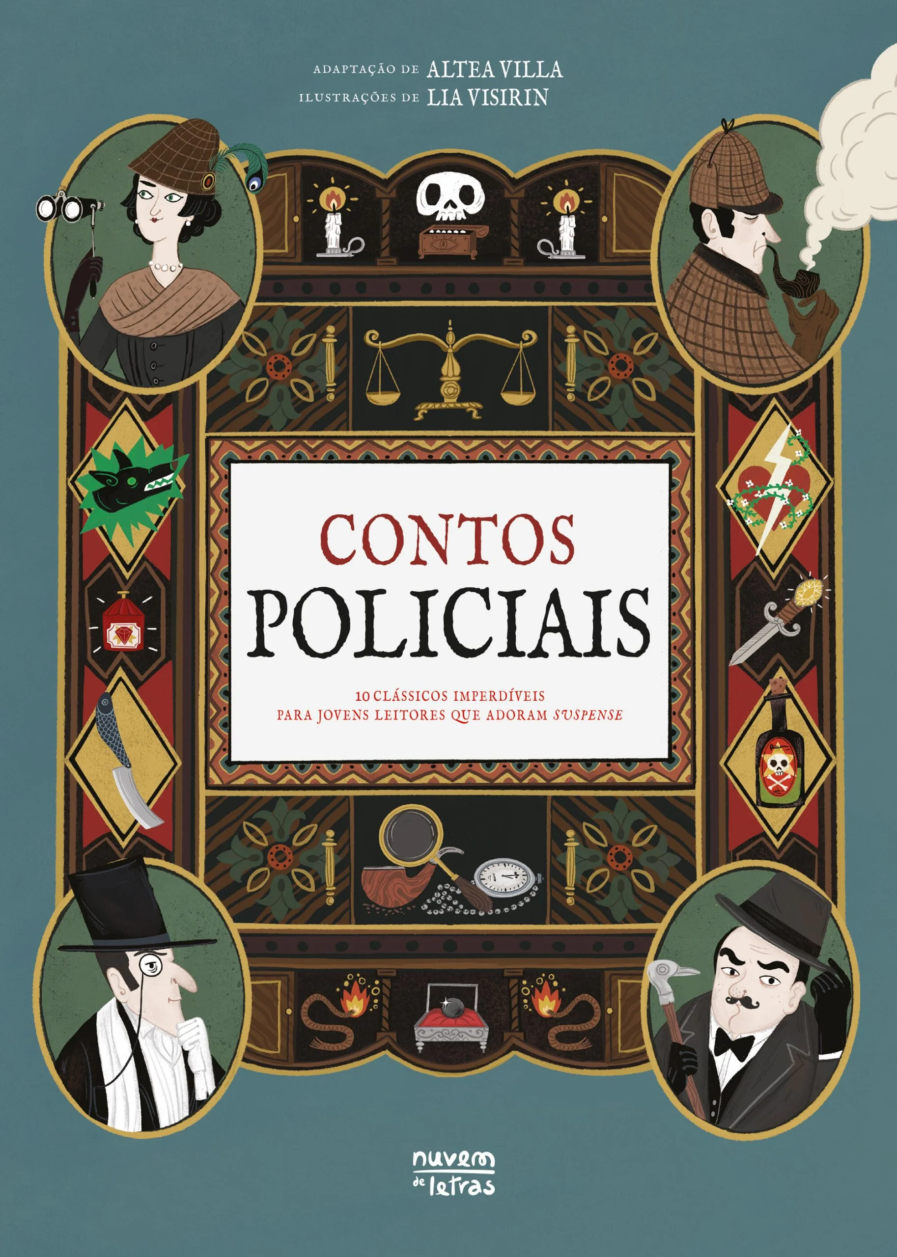 CONTOS POLICIAIS - 10 clássicos imperdiveis para os jovens leitores que adoram suspense