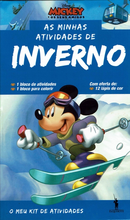 AS MINHAS ATIVIDADES DE INVERNO 1 bloco de atividades , 1 bloco para colorir com oferta de 12 lapis cde cor 5+