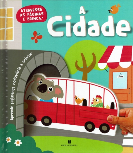 A CIDADE atravessa as págias e brinca , aprende segurança rodoviaria a brincar