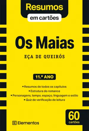 40206.10 - RESUMO EM CARTÕES OS MAIAS - EÇA DE QUIRÓS - 11º ANO