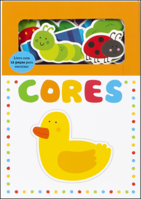71385.11 - CORES - livro com 12 peças para encaixar