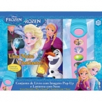 FROZEN UMA NOITE CINTILANTE - CAIXA COM LIVRO E LANTERNA COM SONS