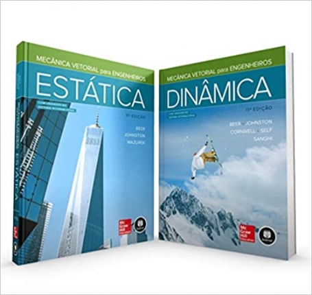 COMBO - MECANICA VETORIAL PARA ENGENHEIROS ( DINAMICA+ ESTATICA) 11 EDIÇAO