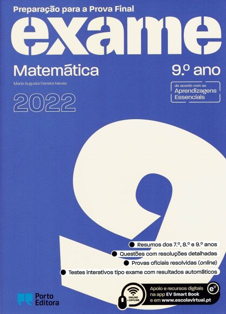 36003.00 - PREPARACAO PARA A PROVA FINAL 2022 - MATEMATICA 9º ANO
