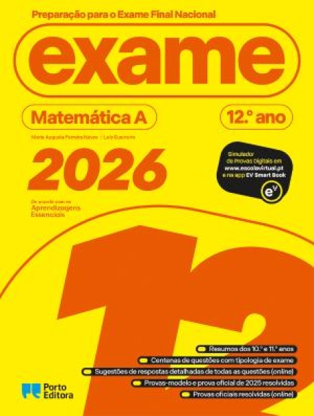 46909.13 - PREPARAÇÃO PARA O EXAME FINAL 2026 - MATEMÁTICA A - 12.º ANO
