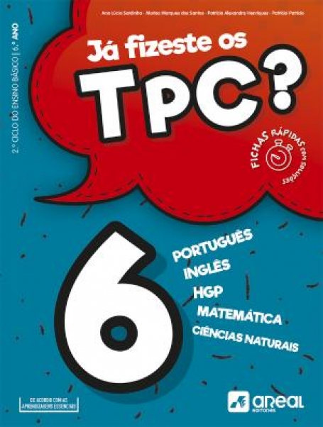 01893.11 - JA FIZESTE OS TPC? 6º ANO - portugues - ingles - historia e geografia de portugal - matematica - ciencias naturais