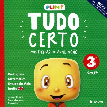 TUDO CERTO - NAS FICHAS DE AVALIACAO 3º ANO
