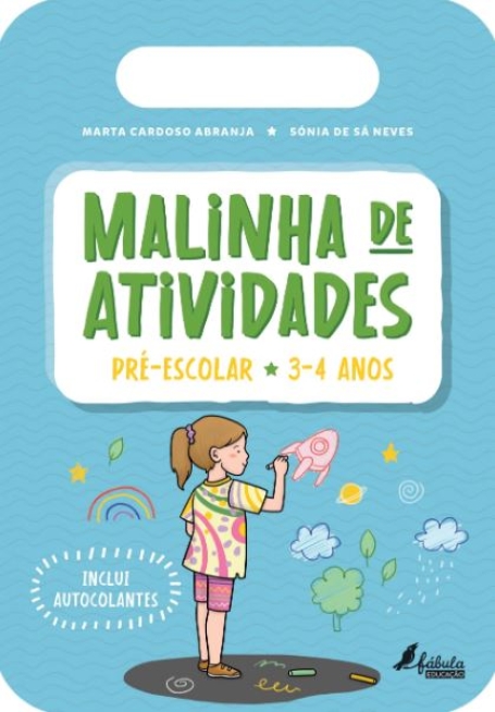 MALINHA DE ATIVIDADES PRÉ-ESCOLAR - 3-4 ANOS inclui autocolantes