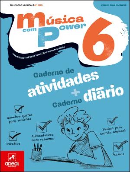 05000124.01200 - Caderno de Atividades - Música com Power 6 - Educação Musical - 6.º Ano