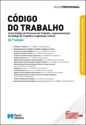 06720.02 - CÓDIGO DO TRABALHO 26.ª EDIÇÃO